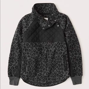 Asymmetrical Snap-up Fleece